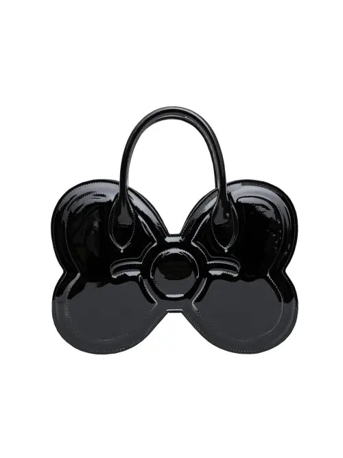 [GLOWNY] GLOWNY X MY MELODY BOW MINI BAG (BLACK)