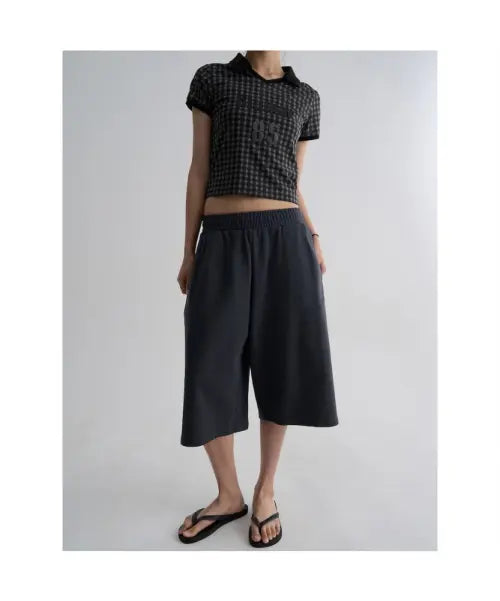 [8SECONDS] 8-Length Bermuda Dye Sweatpants Ash / [인플루언서 PICK] 8부 버뮤다 다잉 스웨트팬츠  애쉬