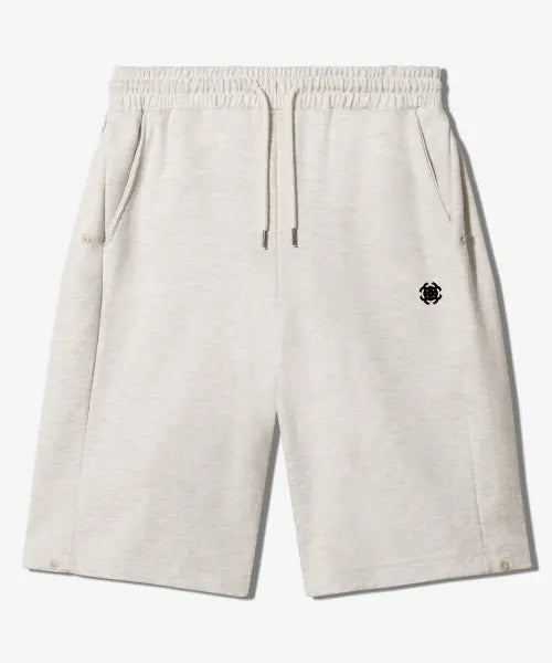 [FANSHOW] SYMBOL SNAP BERMUDA PANTS - OTMEAL