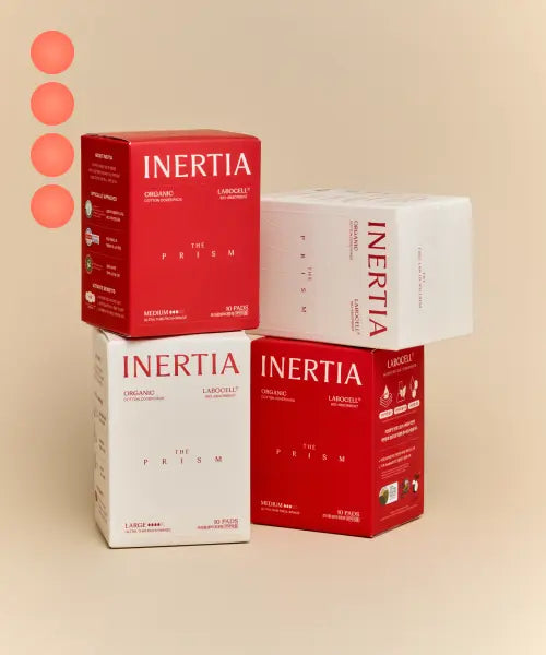 [INERTIA] The prism organic sanitary pads (M/L) 4 Packs / 더프리즘 유기농 생리대 (중/대형) X 4팩