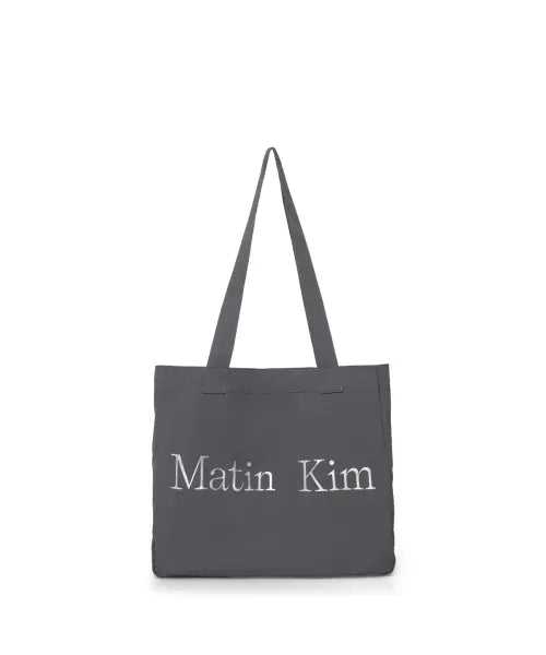 [MATIN KIM] MATIN FABRIC BIG ECOBAG IN CHARCOAL