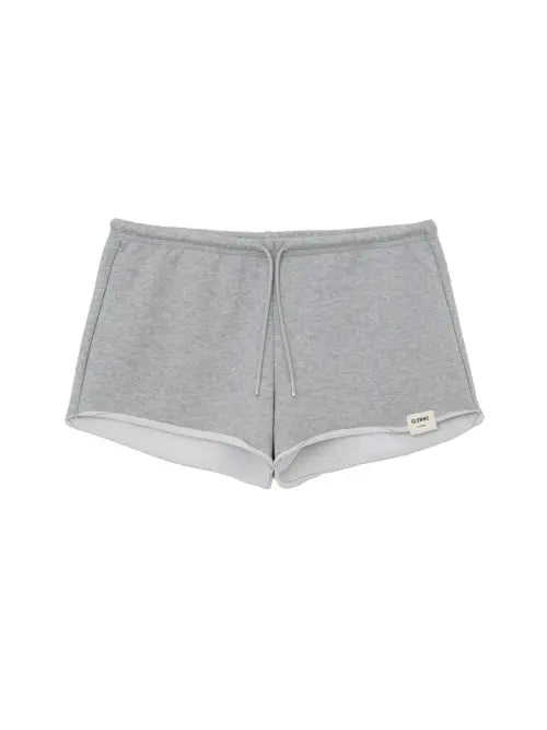 [GLOWNY] G LOW RISE SHORTS (MELANGE GRAY)