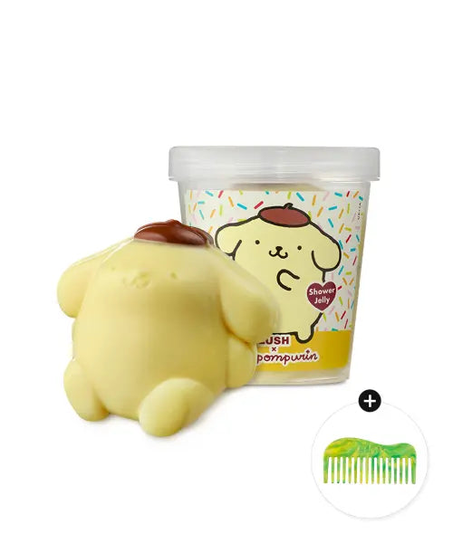 [LUSH] [LUSH x Sanrio Characters] Pompompurin 210g Shower Jelly / Body Wash / [러쉬 x 산리오 캐릭터즈]폼폼푸린 210g - 샤워 젤리/바디 워시(+무신사단독 헤어콤 선물)