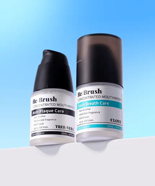 [REBRUSH] concentrated mouthwash 50ml / 100배 농축 가글 50ml (클로브/티트리)