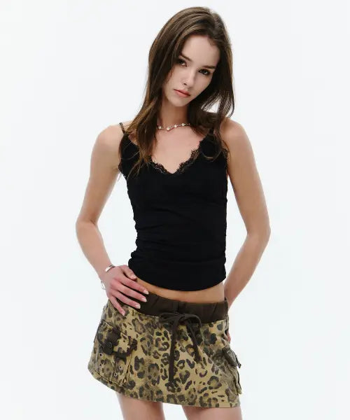 [MIDNIGHT MOVE] lace sh top (black)