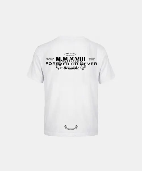 [BADBLOOD] Viper Slim Fit Short Sleeve T-Shirt - White