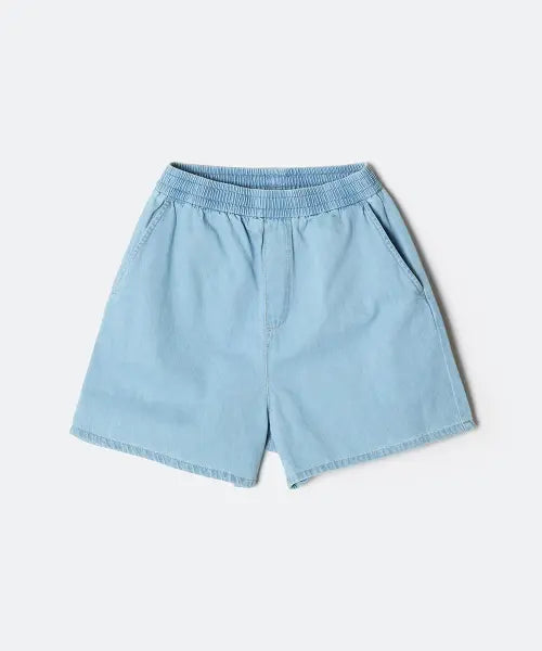 [SPAO] Women's Denim Banding Shorts / 여성 밴딩 쇼츠 (데님)_SPTNG24G01