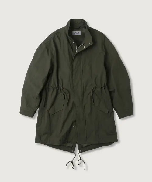 [MOOD INSIDE WOMAN] Oversized Fishtail Long Field Jacket_Khaki / (woman) 오버핏 피쉬테일 롱 야상_Khaki