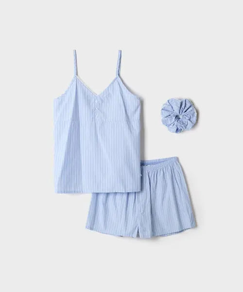 [SPAO] Camisole Pajama Scrunchie Set / [COMFORT] 캐미솔 파자마 스크런치 세트_SPLOG37A07
