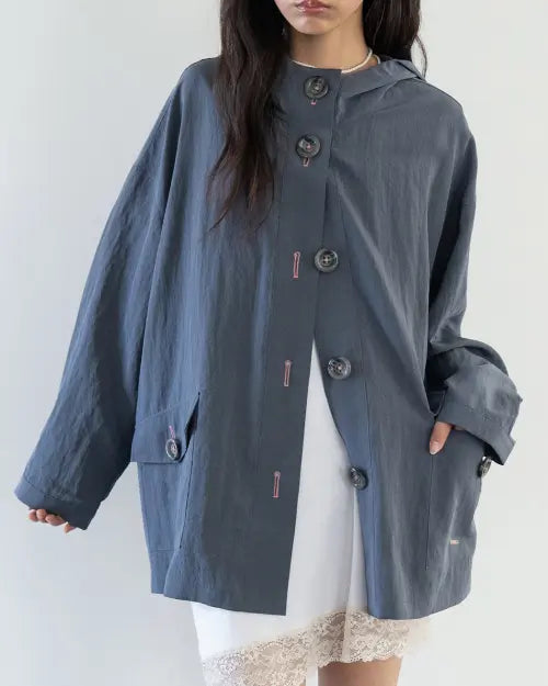 [ONSKA] LIGHT HOODIE SAFARI (CHARCOAL)