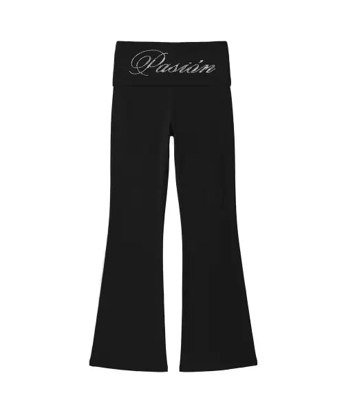 [PASION] Slim Crystal Glam Pants_Black / 슬림 크리스탈 글램 팬츠_블랙 Slim Crystal Glam Pants_Black