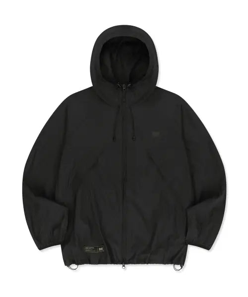 [BROWNBREATH] TAG LIGHT WINDBREAKER - BLACK