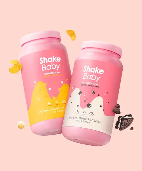 [SHAKEBABY] Shakebaby Large Capacity Protein Shake 630g x 2 (Total 28 Servings) / [총 28회분] 쉐이크베이비 대용량 단백질 쉐이크 630g x 2통