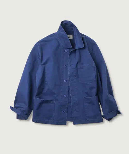 [MOOD INSIDE WOMAN] Washed French Work Jacket_Blue / (woman) 워시드 프렌치 워크 자켓_Blue