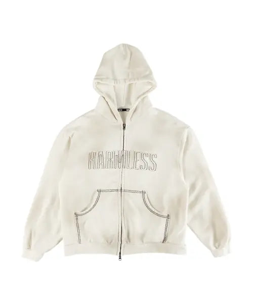 [ERTR] Harmless Zip Up Hoodie Off White / Harmless Hoodie Zip Up Off White