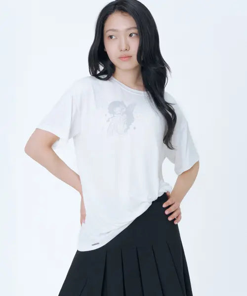 [MISEKI SEOUL] Hannah fairy twist short sleeve WHITE