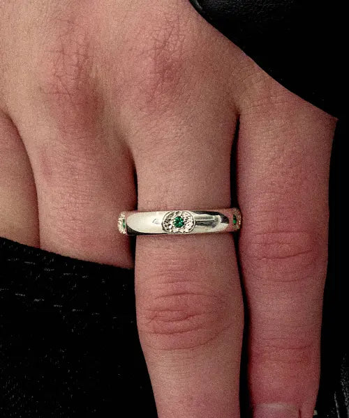 [AG47] M.C-R-22  Wave Taxture Ring