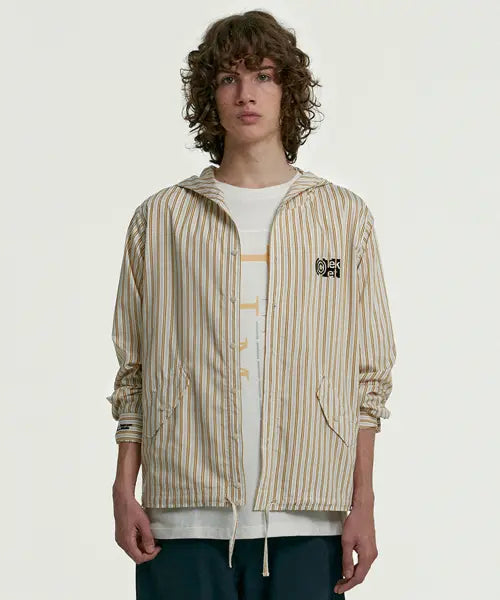 [TEKET] Guidebook Button Hooded Shirt Yellow