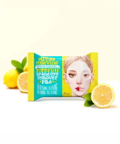 [ARIUL] Ariul Stress Relieving Purefull Lip and Eye Remover Pad_30sheets / 스트레스 릴리빙 퓨어풀 립앤아이 리무버 패드 30매