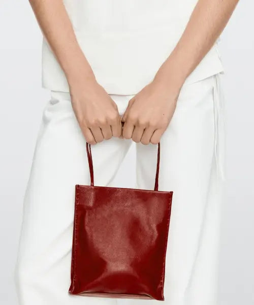 [MASSIMO DUTTI] Napa Leather Double Pocket Bag / 나파 가죽 더블 수납 백
