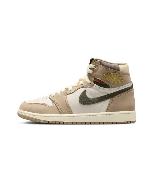 [NIKE] W AIR JORDAN 1 RETRO HI OG - KHAKI/MULTI-COLOR-SAIL-CARGO KHAKI-COCONUT MILK-PECAN / 에어 조던 1 하이 OG 카키 OG W - 카키:세일:카고 카키:멀티컬러 / FD2596-201