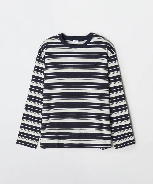 [SPAO] Natural Cotton Multi Stripe Long Sleeve T-Shirt / [내추럴코튼] 멀티 스트라이프 긴팔티_SPLSG23C03