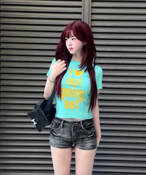 [AWESOME STUDIO] STAR DOT LETTERING T-SHIRT Pistachio / 스타도트 레터링 티셔츠 피스타치오