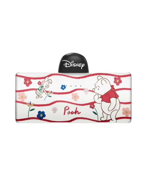 [MOLANCANO] Disney Winnie the Pooh 5000mAh Portable Charger with Built-in USB-C and 8-Pin Cables / 도킹 보조배터리 일체형 5000mAh C타입 8핀 5000mAh 디즈니 푸우