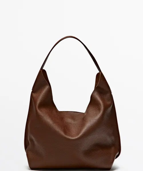 [MASSIMO DUTTI] Napa Leather Medium Shoulder Bag / 나파 가죽 미디엄 숄더백