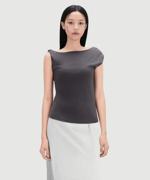 [MIXXO] Shoulder Point Sleeveless Top / 숄더 포인트 슬리브리스 RE HNG51SS_MIWHNG70QA