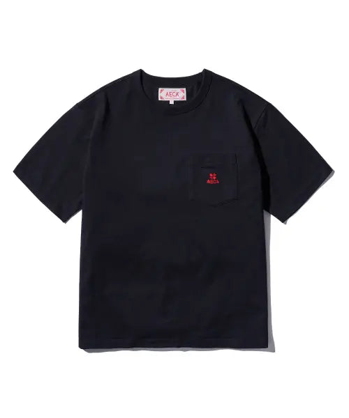 [AECA] (Woman) EVERYDAY AECA CLOVER POCKET TEE-BLACK