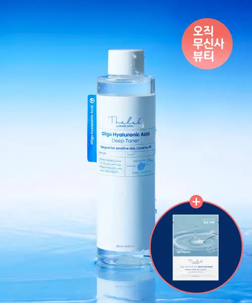 [THE LAB by blanc doux] Oliggo Hyaluronic Acid Deep Toner 200ml (+ Free Moisture Mask Sheet) / 올리고 히알루론산 딥 토너 200ml ( +수분 마스크 1매 증정)