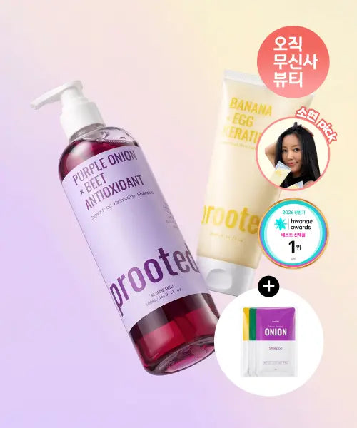 [PROOTED] Onion Shampoo + Banana Treatment Set / [양바SET/인생샴트] 양파샴푸 + 바나나트리트먼트