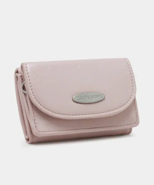 [MATINCOX] Compact Fold Wallet - Softpink