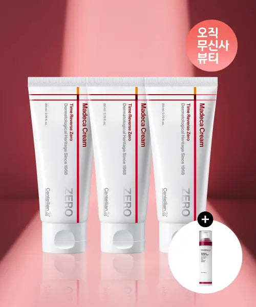 [CENTELLIAN24] Madeca Cream Timereverse Zero 80ml (3-pack + choice of cream or soothing mist) / 마데카크림 타임리버스 제로 80ml 3개+크림/수딩 미스트 (택1)