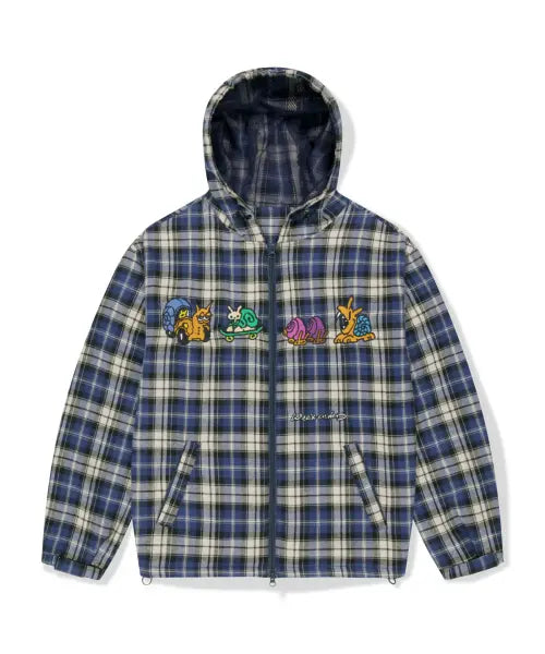 [WKNDRS] SNAIL CHECK JK (NAVY)