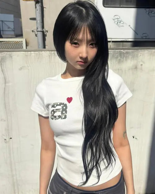 [AEAE] DOT SMALL LETTER TEE [WHITE/CAMO]