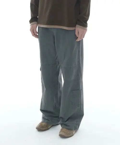 [THE COLDEST MOMENT] TCM vintage washed pocket pants (charcoal)
