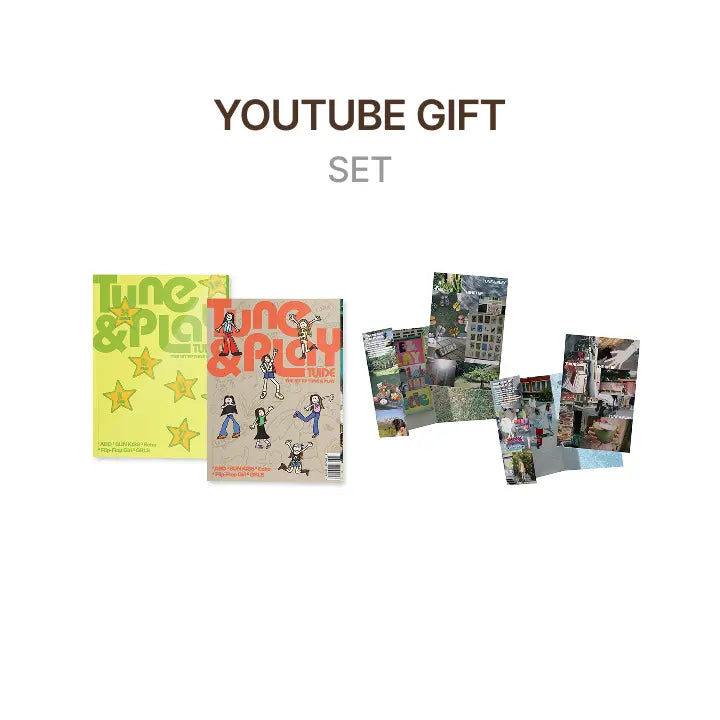 [TUIDE] [YOUTUBE GIFT] The 1st EP [TUNE & PLAY] (Set) + The 1st EP [TUNE & PLAY] (Weverse Albums ver.) (Set) Set