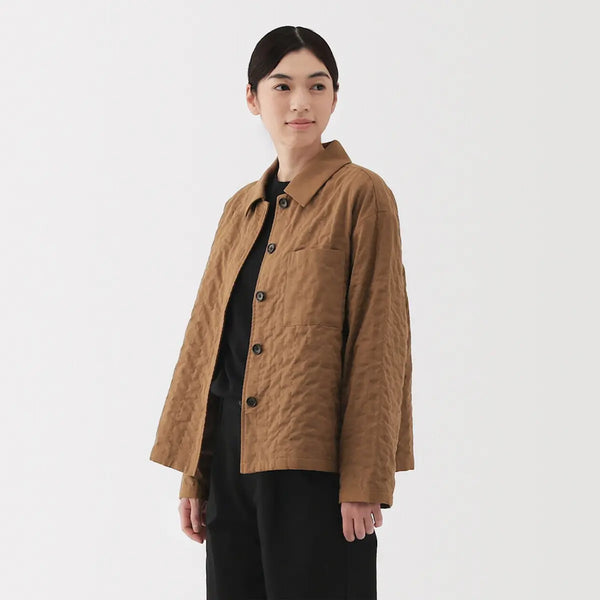 [MUJI] K-Pock Blend Double Gauze Quilting Jacket / 케이폭 혼방 이중 가제 퀼팅 재킷