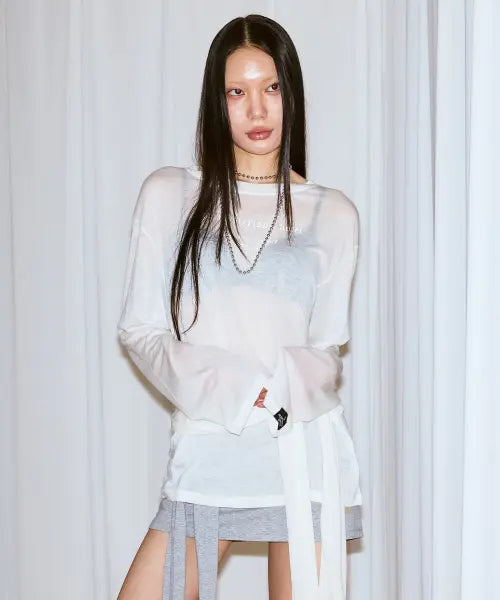 [THE MYSTERIOUS HOTEL] TMH SHEER WRAP OPS [IVORY]