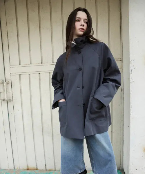 [MIXXO] Half Trench Coat / 하프 트렌치코트 RE JTG311B_MIWJTG90QB