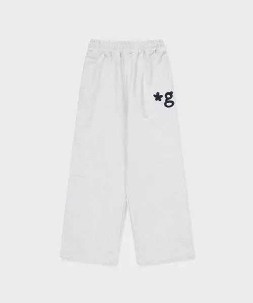 [GRUNDEN] HAND WORK SWEATPANTS (LIGHT GREY)_G26AUJPT01LG / 핸드워크 스웻팬츠 (라이트 그레이)_G26AUJPT01LG