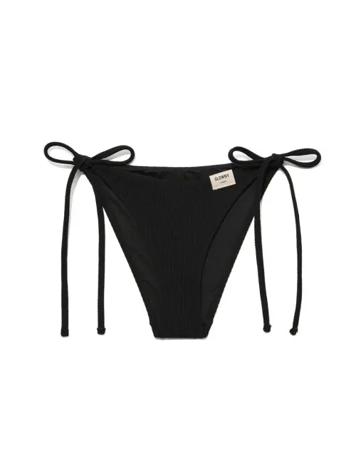 [GLOWNY] G WAFFLE BIKINI BOTTOM (BLACK)