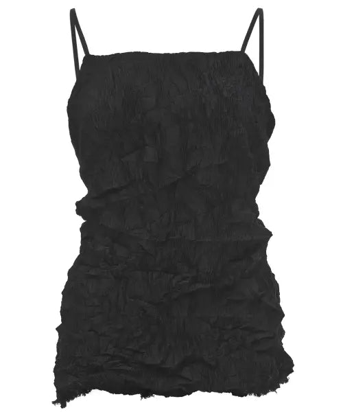 [FLAREUP] Organic Wrinkle Sleeveless (FL-179_Black)