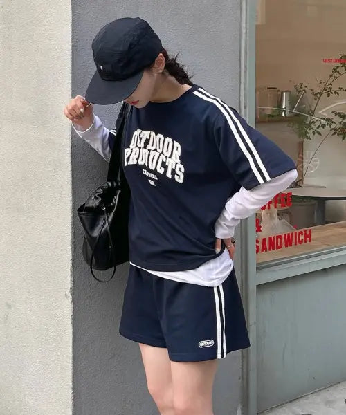 [OUTDOOR PRODUCTS] Women's Track Sweatpants (Navy) / 여성 트랙 스웻 팬츠 (네이비)