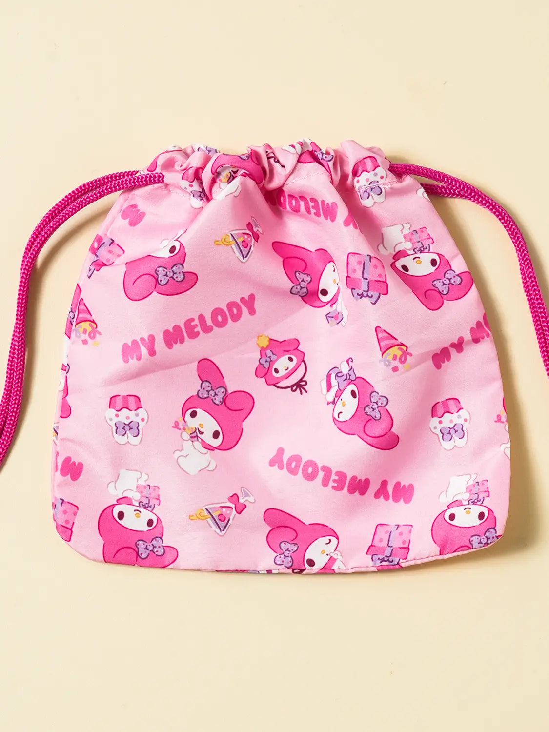 [DAISO] My Melody Drawstring Pouch / 마이멜로디 조임 파우치