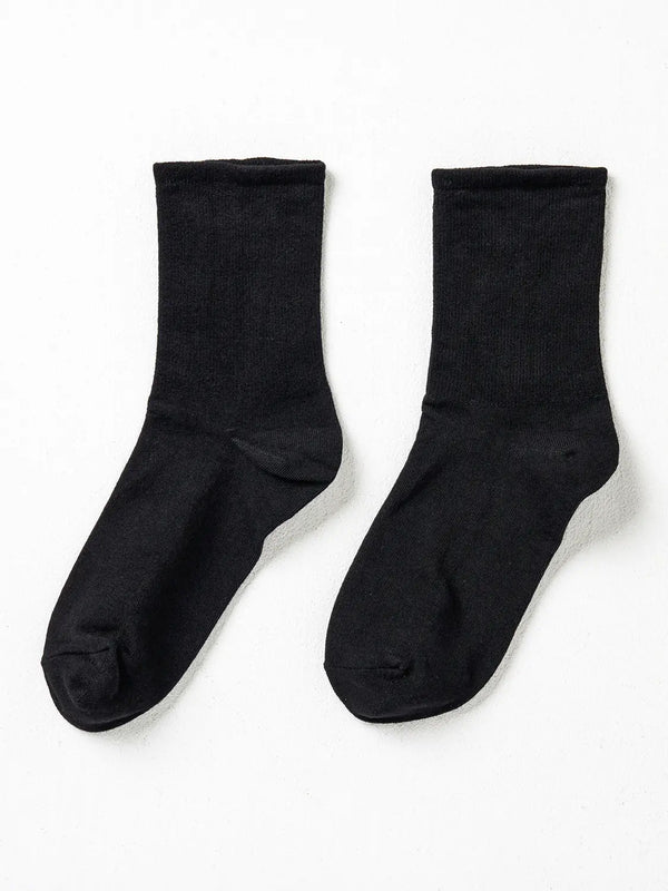 [DAISO] Women's No-Pressure Band Socks - Black / 여성 밴드 조임 없는 무압박 양말 블랙