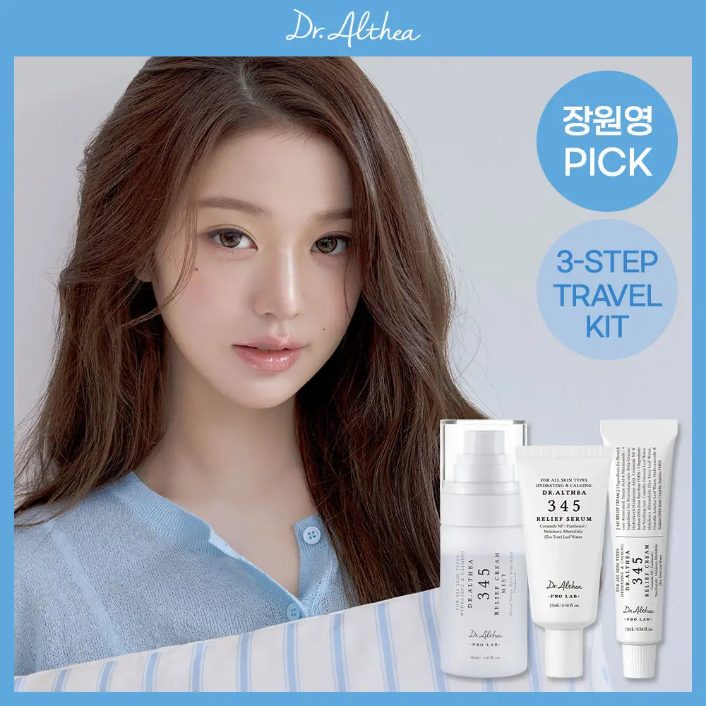 [Dr.Althea] Dr. Althea 345 Travel Set (Mist 60ml + Cream 15ml + Serum 15ml) + 3 Photocards / [장원영포카3종증정] 닥터엘시아 345 트래블 세트 (미스트 60ml + 크림 15ml + 세럼 15ml + 포카3장)