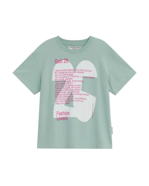 [THEMUSEUMVISITOR] 26 EXHIBITION OVERFIT T-SHIRT (MINT)